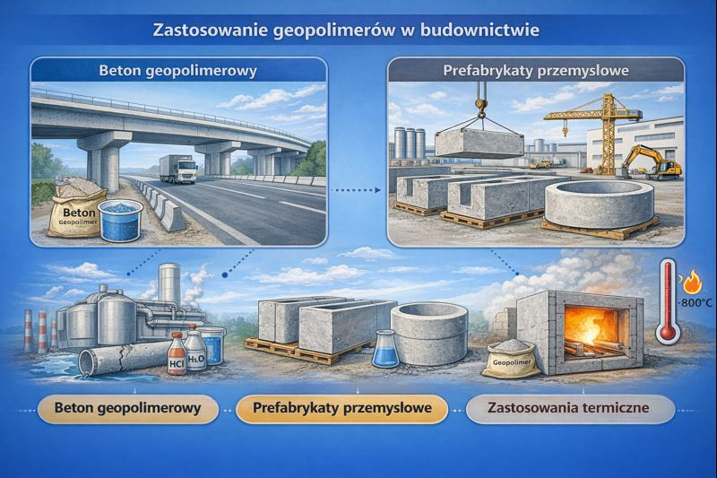 Zastosowanie geopolimerów w budownictwie przemysłowym i infrastrukturalnym